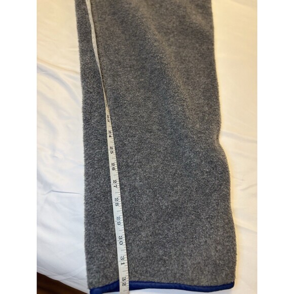 Vintage 90s Patagonia Gray Fleece Sweatpants Side Zipper Back Pocket Mens XL - Picture 10 of 12